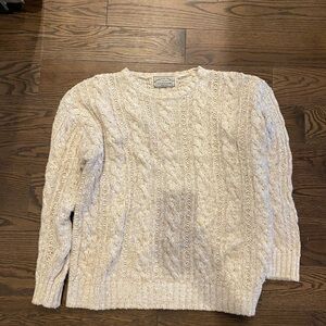 Cable Knit Cream Sweater